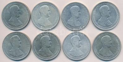 1930. 5P Ag "Horthy jobbra" (8x) T:3