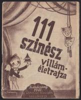 1941  111 színész villáméletrajza - Színházi magazin melléklete