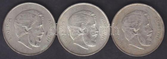 1947. 5Ft Ag "Kossuth" (3x) T:2-,3