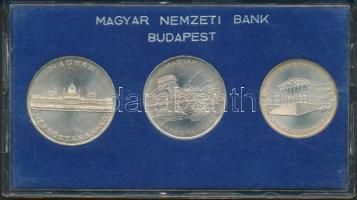 1956. 10Ft Ag, 20Ft Ag, 25Ft Ag "10 éves a Ft" T:1 Eredeti MNB tokban!