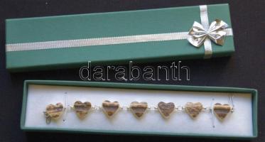 Agancsból készített női karkötő díszdobozban