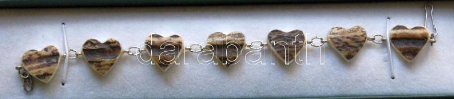 Agancsból készített női karkötő díszdobozban