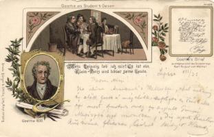 1899 Goethe litho (small tear)