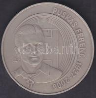 2007. "Puskás Ferenc" Ag emlékérem patinázott 15,552 g T:2