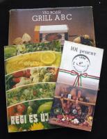 3db klf témájú szakácskönyv: Grill ABC, Régi és új ízek, 101 recept (orosz nyelvű)