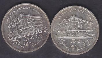 1992. 200Ft Ag "MNB" (2x) T:2