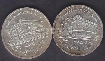1992. 200Ft Ag "MNB" (2x) T:2