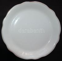 3 darabos jelzett Zsolnay porcelán tányér arany szélekkel: 2db mély és egy lapos