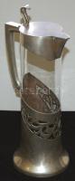 ~1900 Szecessziós jelzett német ezüst (Ag) karaffa hibátlan állapotban, 31,5cm magas, nettó: ~450gr
