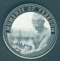Libéria 2001. 10$ "Szabadság pillanatai-Gandhi élete 1869-1948" multicolor T:PP Liberia 2001. 10 Dollars "Moments of Freedom-Gandhi´s Life 1869-1948" multicolor C:PP