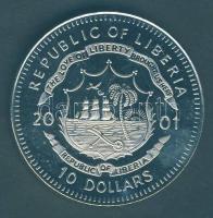 Libéria 2001. 10$ "Szabadság pillanatai-A lélek szabadsága-Buddha Kr.e.560-479" multicolor...