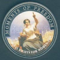 Libéria 2001. 10$ "Szabadság pillanatai-Női egyenjogúság 1866" multicolor T:PP Liberia 2001. 10 Dollars "Moments of Freedom-Equal rights for women 1866" multicolor C:PP
