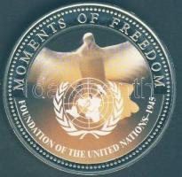 Libéria 2001. 10$ "Szabadság pillanatai-ENSZ 1945" multicolor T:PP Liberia 2001. 10 Dollars "Moments of Freedom-Foundation of The United Nations 1945" multicolor C:PP