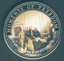 Libéria 2001. 10$ "Szabadság pillanatai-Függetlenségi Nyilatkozat 1776" multicolor T:PP Liberia 2001. 10 Dollars "Moments of Freedom-Declaration of Independence 1776" multicolor C:PP