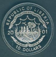Libéria 2001. 10$ "Szabadság pillanatai-Függetlenségi Nyilatkozat 1776" multicolor T:PP
Li...