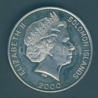 Salamon szigetek 2000. 1$ Ag "Olipmpia Sidney-vitorlázás" multicolor T:PP Solomon Islands 2000. 1 Dollar Ag "Olympics Sidney-sailing" multicolor C:PP