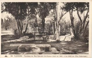 Tlemcen Jewish cemetery, the tomb of Rabbi Ephraim Ain´Kaoua