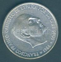 Spanyolország 1966. 100P Ag "Caudillo" T:2 Spain 1966. 100 Pesetas Ag ""Caudillo" C:XF