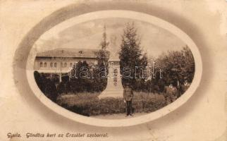 Gyula Göndöcs-kert, Erzsébet-szobor (fl)