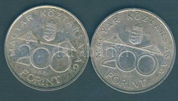 1994. 200Ft Ag "Deák" (2x) T:2