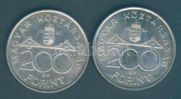 1993. 200Ft Ag "MNB" (2x) T:2