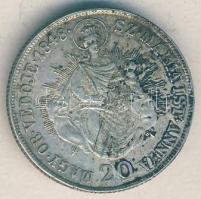 1848KB 20kr Ag "I. Ferdinánd" T:2-