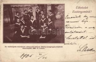 Esztergom-Víziváros nőnevelő intézet Mária-kongregáció tisztviselői (EB)