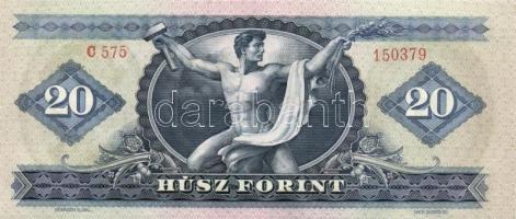 1969. 20Ft (2x) egymás utáni sorszámmal T:I