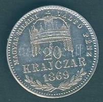 1869KB 20Kr "Magyar Királyi Váltó Pénz" Ag T:2