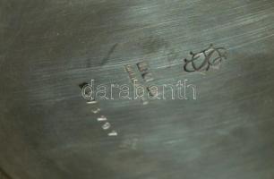 cca 1900 Christofle jelzett alpakka
teás/kávés kiöntő + tálca / Signed alpakka
coffe/tea jar with pl...