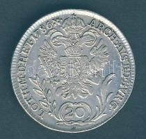 Ausztria/magyar verdejel 1786B 20Kr Ag II.József T:3+/2-