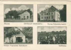 Inárcs vasútállomással, Hangyával és a Hohenlohe-kastéllyal (b)