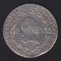 Ausztria 1823A 20Kr Ag I.Ferenc T:2-
Austria 1823A 20 Kreuzer Ag "Franz I" C:VF