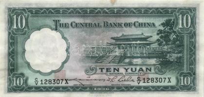 Kínai/Köztársaság 1936. 10Y + 1940. 10Y + 100Y T:II,II-/III,II
China/Republic 1936. 10 Yüan + 1940. ...