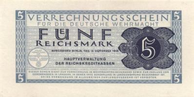 Német 3.Birodalom/Deutsche Wehrmacht (Német Véderő) 1944. 1M + 5M + 10M T:I-,II
German Third Reich/D...