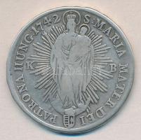 1742. Thaler "Mária Terézia / Madonna" gyenge minőségű hamisítvány T:4