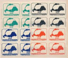 Irredenta levélzáró: Hiszek Magyarország feltámadásában 4 érték négyestömbökben