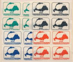 Irredenta levélzáró: Hiszek Magyarország feltámadásában 4 érték négyestömbökben