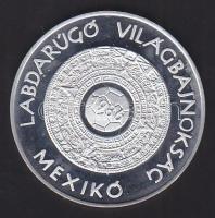 1986. "Labdarúgó VB-Mexikó" ezüstözött fém emlékérem T:PP