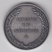 1993. "Kenderes 1993. szeptember 4." Horthy Miklós újratemetése alkalmából készült mattolt...