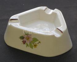 Jelzett Hollóházi porcelán hamutál 12x12x5cm