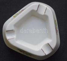 Jelzett Hollóházi porcelán hamutál 12x12x5cm