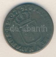 Franciaország 1791. Sol XVI.Lajos T:3
France 1791. Sol "Louis XVI" C:F