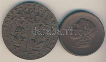 NDK 1968. "Meissen-Apátság" + DN "Meissen vásárlátogatás" 2db porcelán plakett T:1 GDR 1968. "Meissen-Abbey" + Meissen-sightseeing" two porcelain medals C:Unc