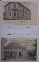GYULA képeslap gyűjtemény, 144 db legnagyobbrészt háború előtti városképes lap lithokkal, rengeteg r...