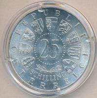 Ausztria 1963. 25Sch Ag "Szavolyai Jenő herceg" T:2 Tanúsítvánnyal Austria 1963. 25 Schilling Ag "300th Anniversary-Birth of Prince Eugen" C:XF with certificate