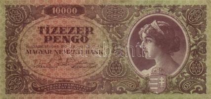 1923. 100K Nyomdahely jelölés nélkül T:III- + 1945. 10.000P + 10.000.000P + 1946. 100.000.000P T:II,...
