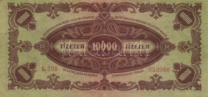 1923. 100K Nyomdahely jelölés nélkül T:III- + 1945. 10.000P + 10.000.000P + 1946. 100.000.000P T:II,...