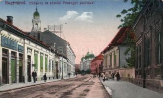 Nagyvárad Rákóczi street with the musical instrument shop of János Simon