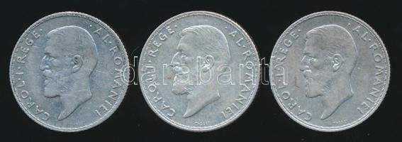 Románia 1910. 1L Ag + 1912. 1L Ag + 1914. 1L Ag T:2,2-,3
Romania 1910. 1 Lei Ag + 1912. 1L ag + 1914...